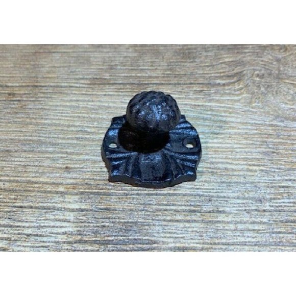 Four (4) Drawer Pulls Vintage Cast Iron Drawer Knob 2 1/4" wide Base 0170-0062 - Picture 5 of 12